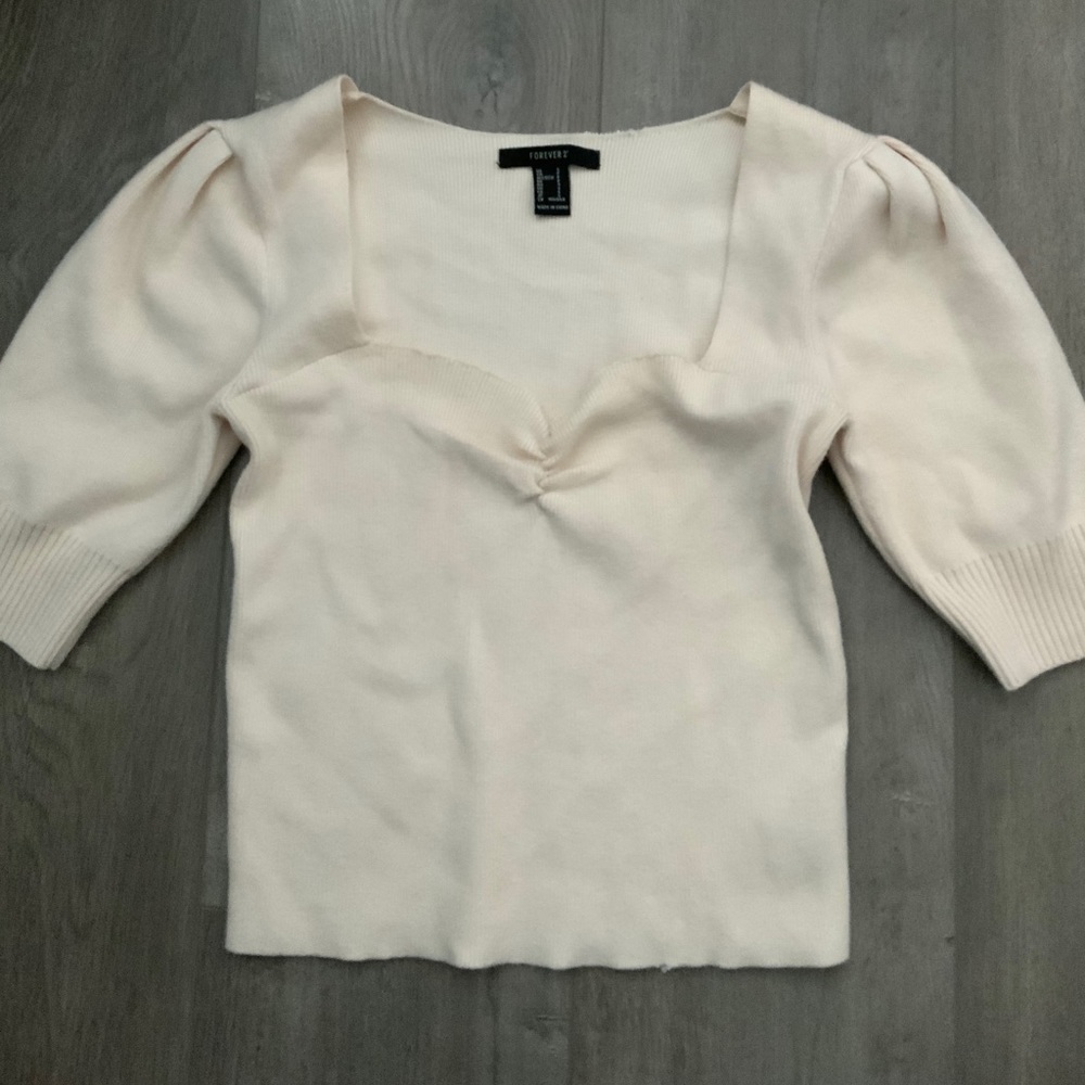 White forever 21 top